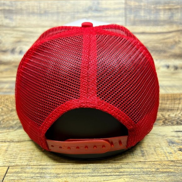 Camel GT Challenge Mens Trucker Hat Red Snapback Motorsport Racing Baseball Cap - Picture 5 of 8